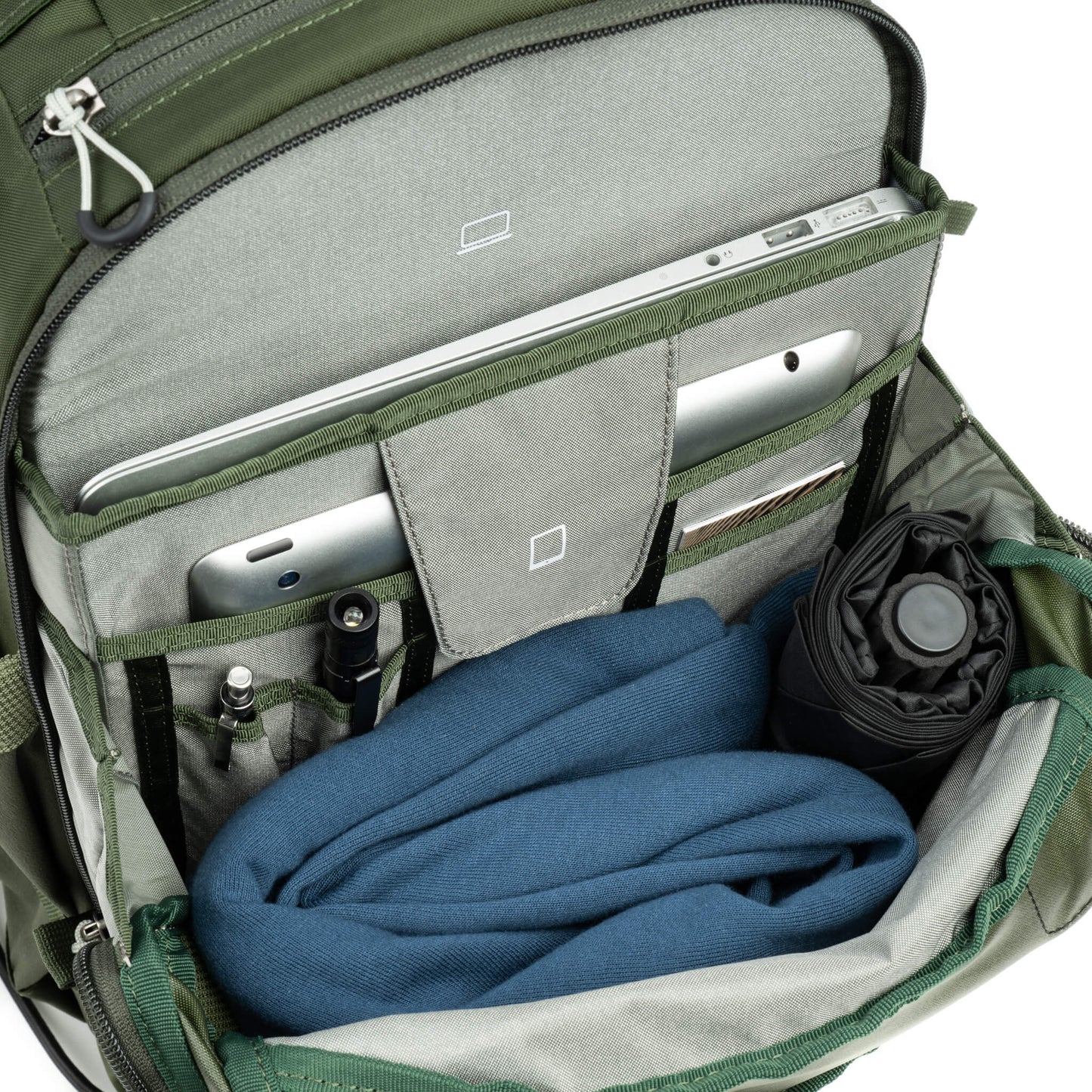 
                  
                    Fits up to a 13” laptop and a
10” tablet
                  
                