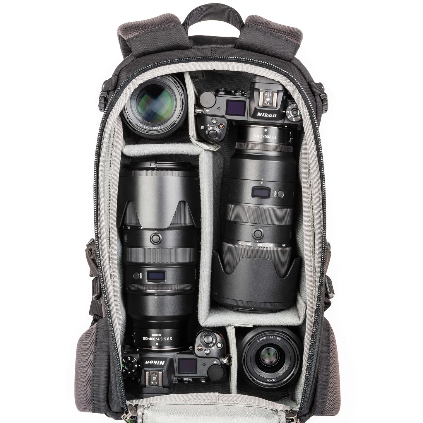 
                  
                    Nikon Z6+70-200 f/2.8, Z6+100-400mm f/4.5-5.6, 35mm f/1.8, 85mm f/1.8
                  
                