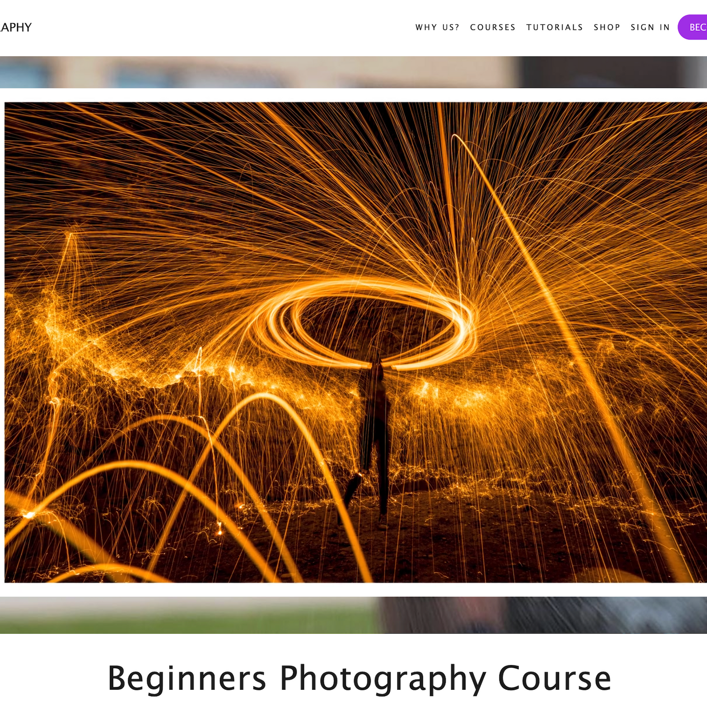 The School of Photography - Beginners Photo Course